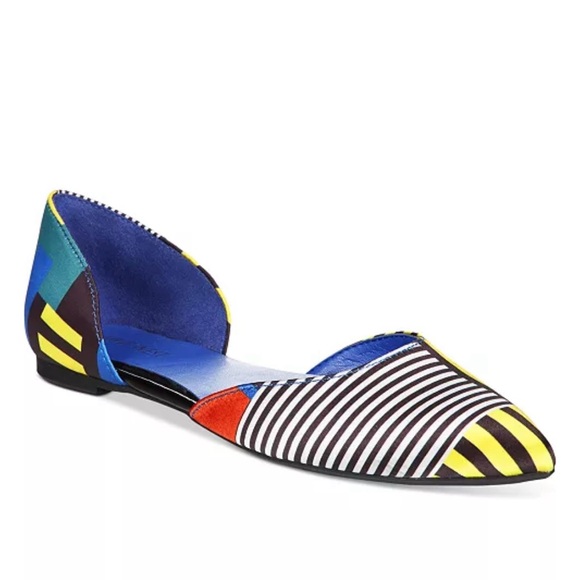 Nine West Multicolor Striped Flats - Picture 1 of 7